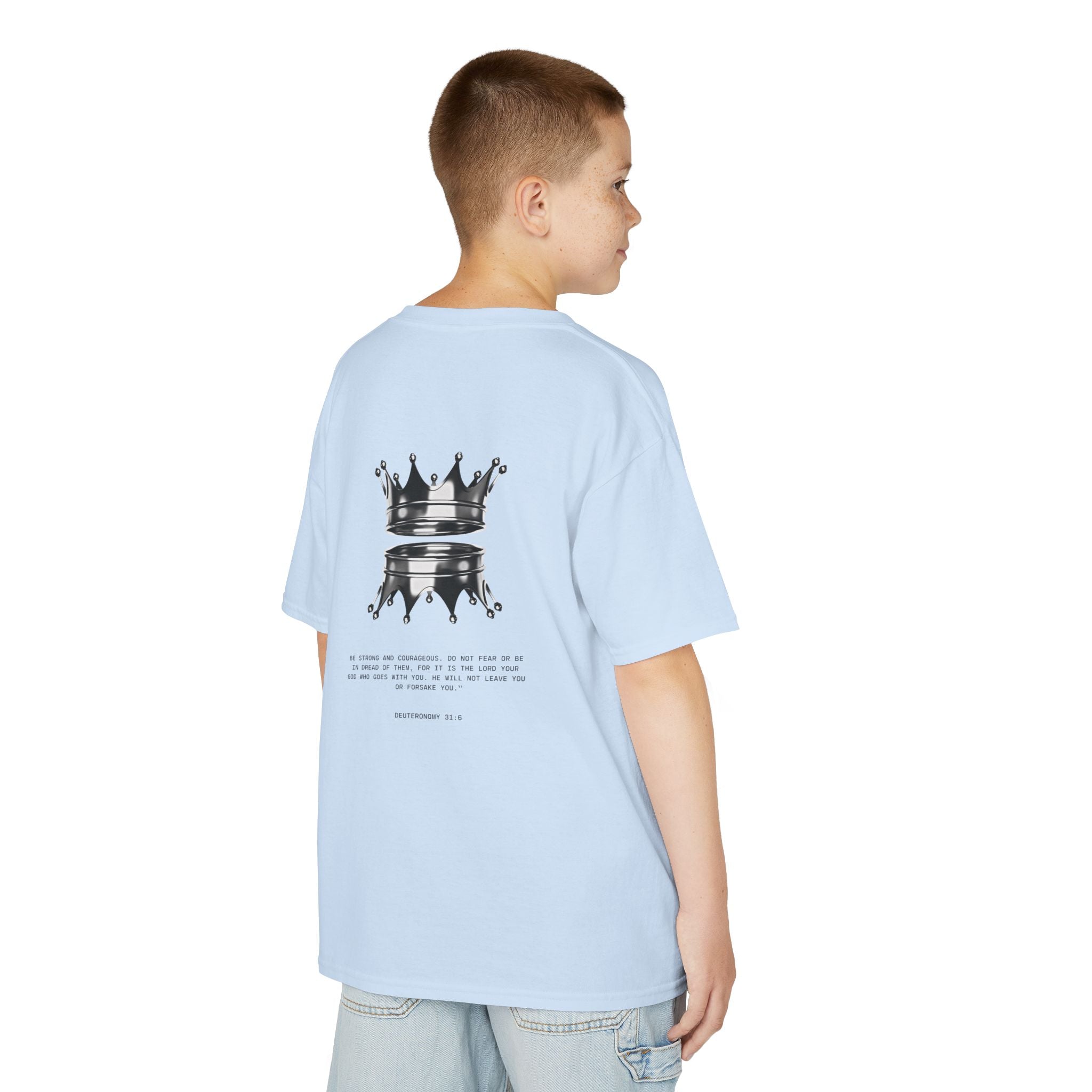 Boy's "Crowned in Christ" Tee - Never Abandoned Co
