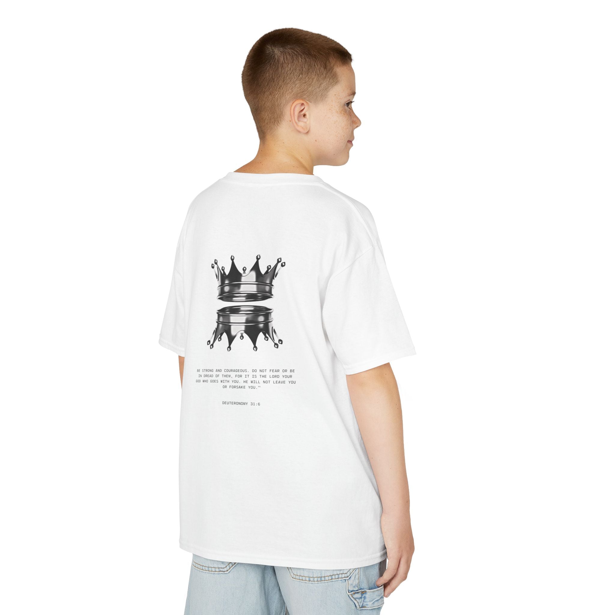Boy's "Crowned in Christ" Tee - Never Abandoned Co